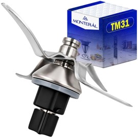 MONTERAL Set of Blade for Thermomix TM31 with Gasket - Blades is Made of Stainless Steel for Vorwerk Food Processor - Warranty 10 Years