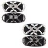 4Pcs Useful Magic Beads Hair Comb Fashionable Double Side Combs