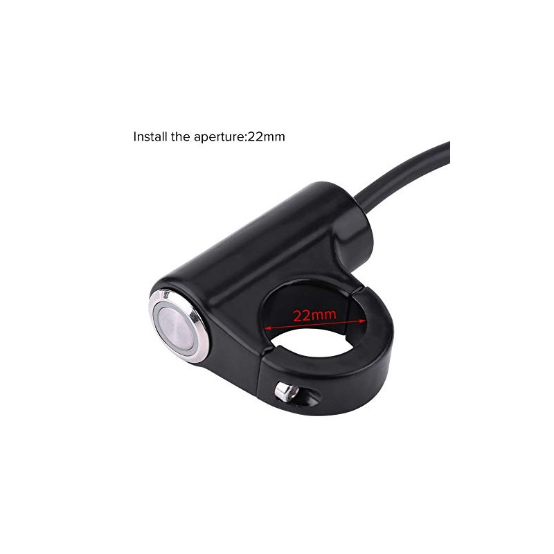 Motorcycle Handlebar Control Switch, 22 mm Motorcycle Handlebar Mount On/Off