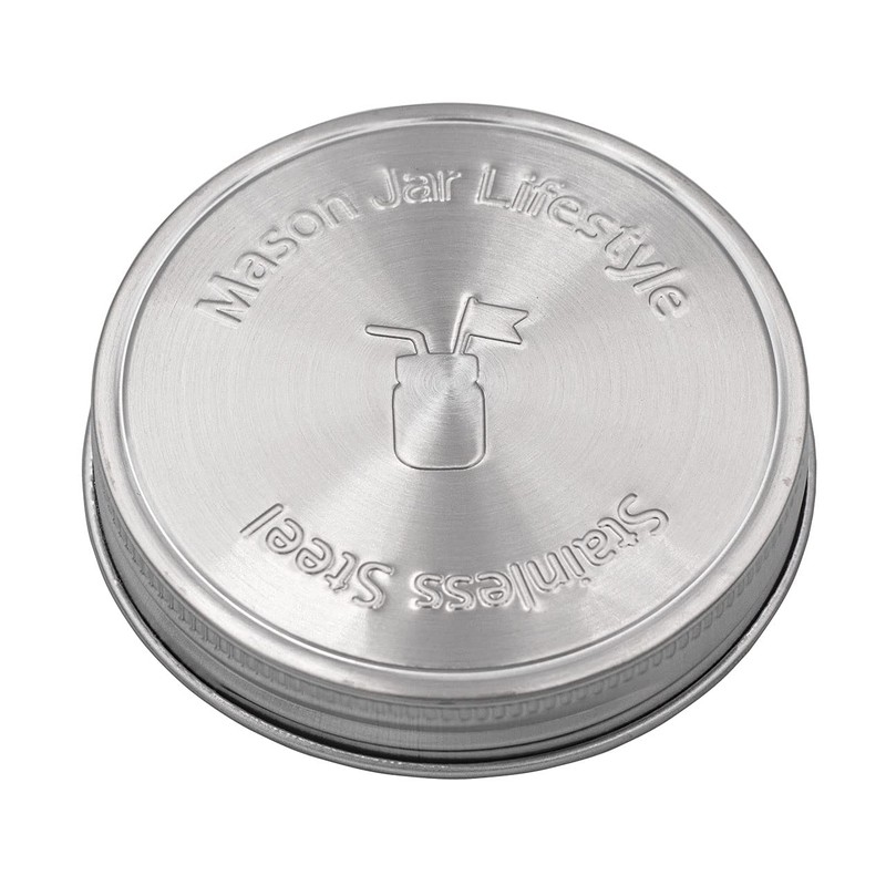 Mason Jar Lifestyle 5 Pack Stainless Steel Storage Lids with