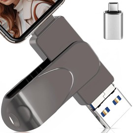 256GB External USB Flash Drive for Phone (Black)