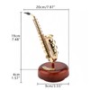 Musiin Rotating saxophone music box creative retro desktop ornament simulation