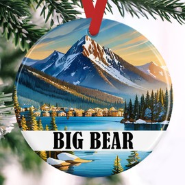 Big Bear California Christmas Ornament | Mountain Souvenir Ornament