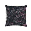 Deep Purple Barberry Foliage Pattern – Elegant Nature Throw Pillow