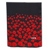 GFM® - Schal mit Mohnblumen-Aufdruck (PPYSCF-94-KL-Schwarz)