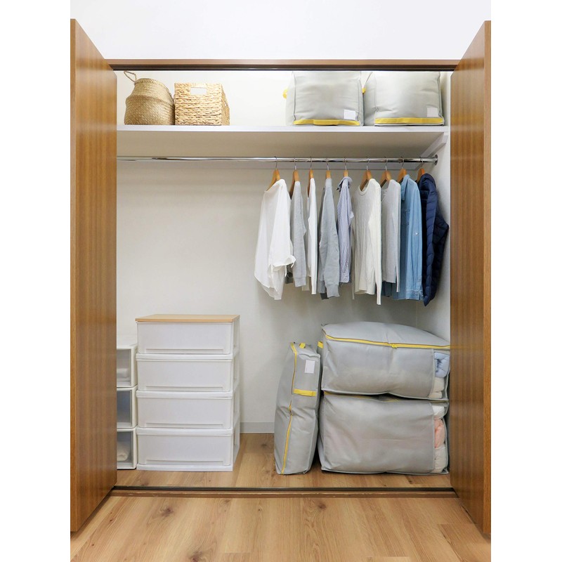 Towa Sangyo Futon Storage, Gray, Compact, Excellent Storage, Alpha, Down