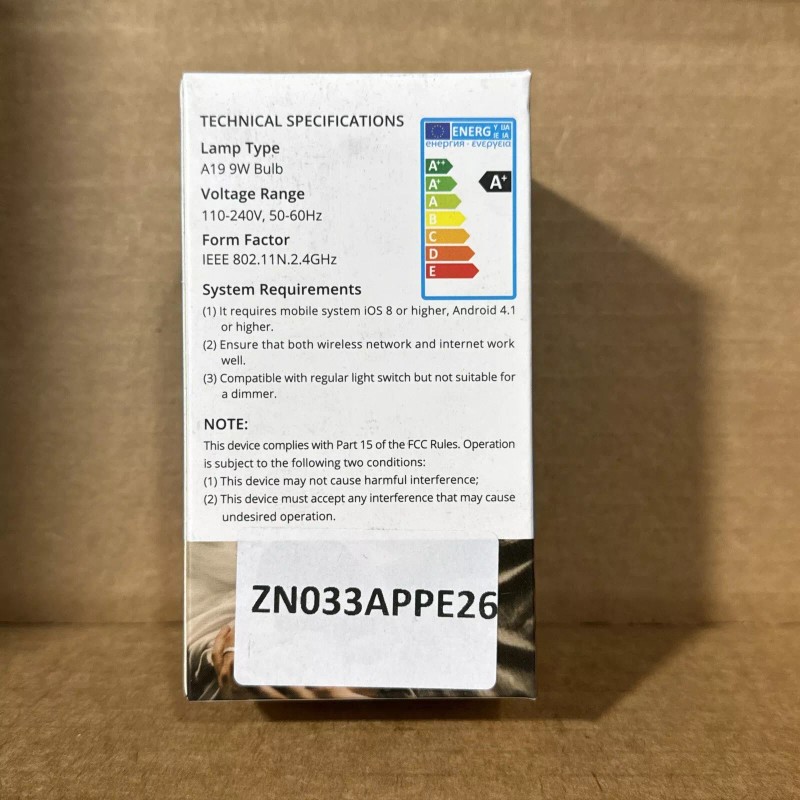 LOHAS LED RGB LED Smart Bulb Dimmable Light Bulb, Wi-Fi