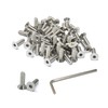 iexcell 50 Pcs 1/4-20 x 3/4" Stainless Steel 304 Hex