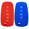 2Pcs Coolbestda 5 Buttons Key Fob Cover Skin Remote Case
