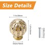MOROBOR Sphere Rhinestone Drawer Knob, 4pcs Zinc Alloy Gold Cabinet