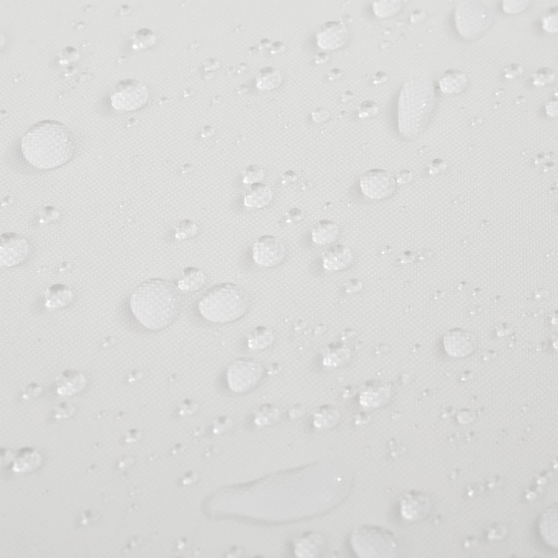 River Dream White Fabric Shower Curtain or Liner with Sheer