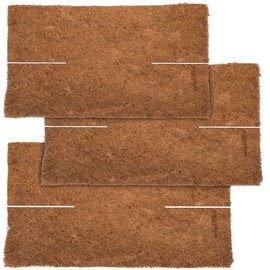 Royal Gardineer Cold Protection Plants: Set of 3 Square Frost Protection Coconut Mats for Potted Plants, 38 x 38 cm (Plant Coaster, Winter Protection Mat, Winter Protection Hoods)