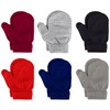 6 Pairs Toddler Mittens Winter Baby Mittens Gloves Kids Knitted