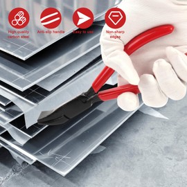 LYCXAMES Folding Pliers, 45° Folding Pliers, Sheet Metal Bending Pliers, Width 22 mm, Bending Pliers Sheet Metal with Non-Slip Handle for Bending and Smoothing Sheet Metal, Red