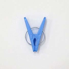 Towa Sangyo Neosul Clothespins Pinch White/Blue Approx. 1.4 x 0.5 x 2.2 inches (3.5 x 1.2 x 5.5 cm), Pack of 20