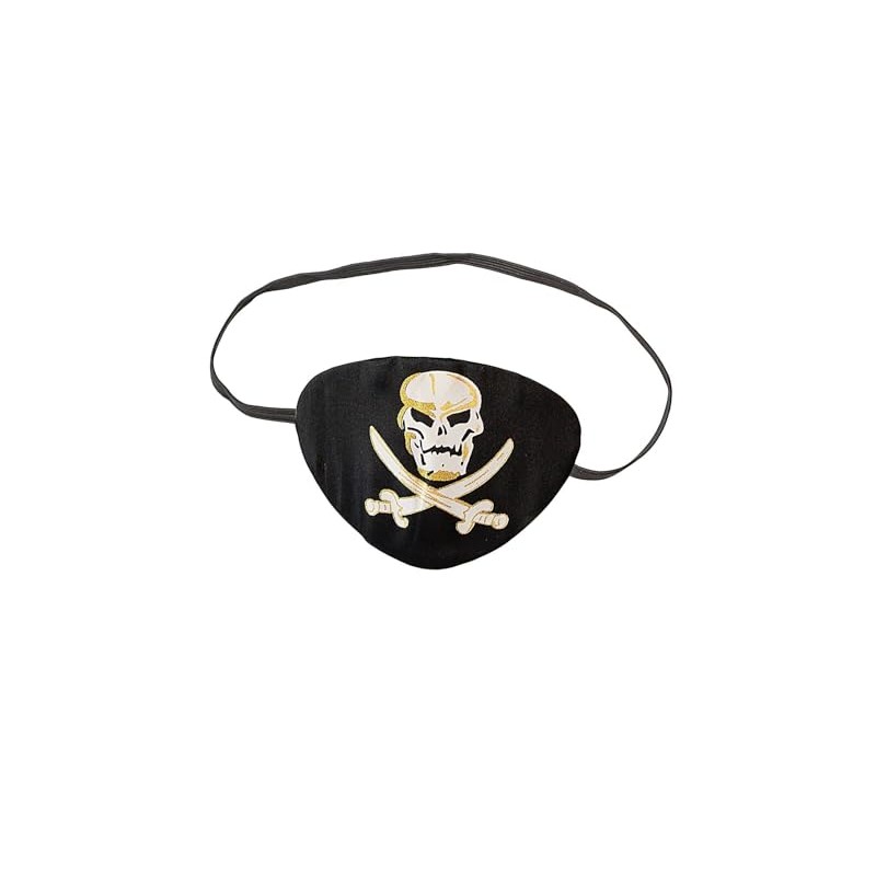 Widmann 09831 Pirate Eye Patch, Privateer, Skull for Carnival, Fancy