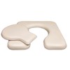 LilyBeauty PU Bedside Commode Seat Cushion, U Shape Soft Sponge