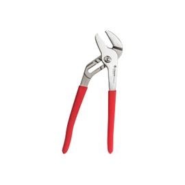 Jonard JIC-50210 Steel Pump Plier with Red Plastic Dipped Handle, 10" Length
