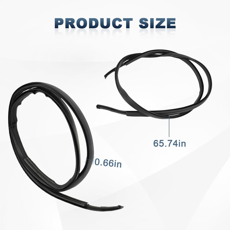 QCESEV Roof Drip Molding Strips Weatherstrip Compatible with Toyota Prius