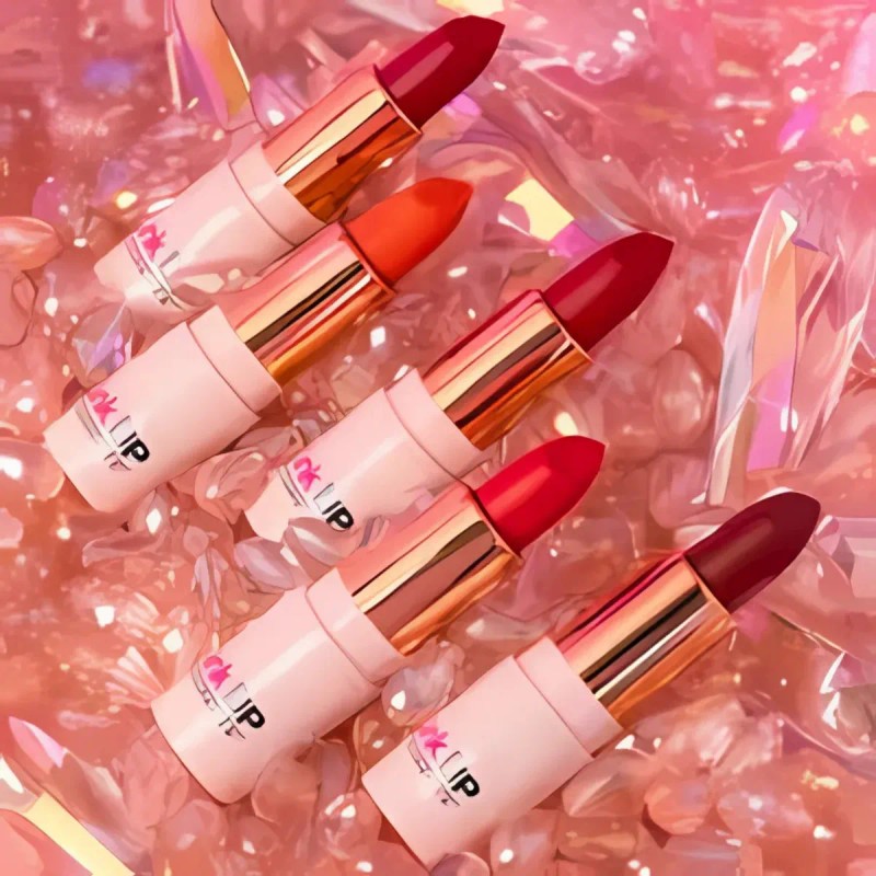 Labial Lipstick Pink Up Mate De Larga Duración