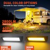 SnowyFox LED RV Exterior Porch Utility Light Waterproof 10-30V DC