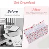 SKYDUE Accordion File Organizer, Floral Expanding File Folders with 5