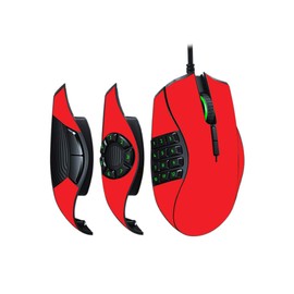 MightySkins Skin Compatible with Razer Naga Trinity - Solid Red | Protective, Durable, and Unique Vinyl Decal wrap Cover | Easy to Apply, Remove, and Change Styles | Made in The USA