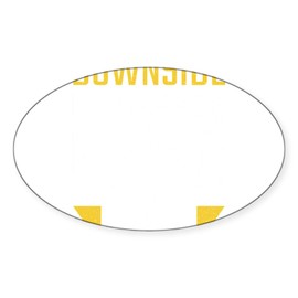 CafePress Mountain Biking Downside Life Mountain BIK Sticker Sticker (Oval 50 pk)