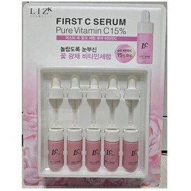 Liz K First Sea Pink Serum Pure Vitamin C 10mlx5pcs / 리즈케이퍼스트씨핑크세럼퓨어비타민C10mlx5개입