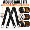 Heavy Duty Suspenders for Men Work Biker Outdoor 3.8cm Wide