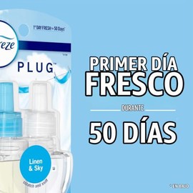 Febreze Ambientadores enchufables, resistentes y nítidos, eliminadores de olores, repuesto de aceite perfumado, 2 unidades
