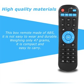 143 For Android TV Box Remote Control, Original Replacement Remote Control Controller for T95Z Plus T95U Pro T95V Pro Q Plus QBOX, over 8 Meters Remote Distance