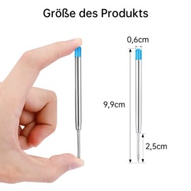 ENLACE ENLACE Kugelschreiberminen Großraumminen Metall Kugelschreiber Ersatzminen für das G2-Format,24 x Kompatible Set Minen 1,0mm Strichstärke M,Schreibfarbe Blau