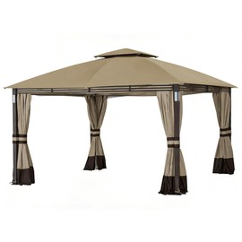 SCOCANOPY Replacement Cover Compatible with SUNJOY Crestfield 11X13 Gazebo (Models A101017510, A101017511, A111020900, (Khaki)