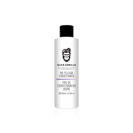 Slick Gorilla No Yellow Haar-Conditioner 200 ml / 6,76 fl oz Sulfatfreier violetter Toner für blondes Haar Grauer Haar-Toner und Silberhaar-Farbpflege Aufhellender Conditioner