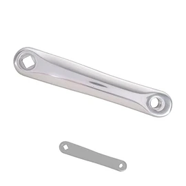P4B Replacement crank for crankset in silver, left bicycle crank, 170 mm, for JIS square axle