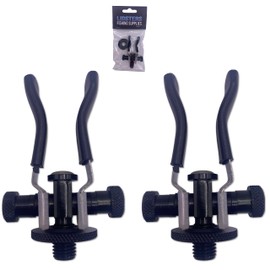 2 LIDSTERS CARP FISHING ALUMINIUM SUPER LITE ADJUSTABLE BUTT ROD REST POD RESTS (2 x Pink Rests)