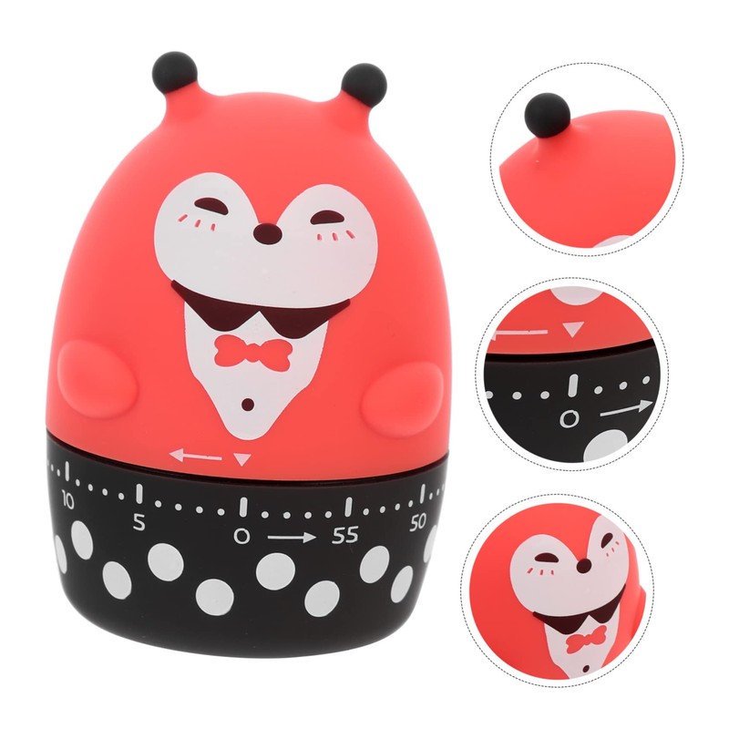 LABRIMP Animal Design Mechanical Timer for Kitchen Cute Cartoon Cooking