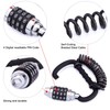 MEETLOCKS Motorcycle Helmet Cable Lock with 4 Digit Combination,Resettable Bike