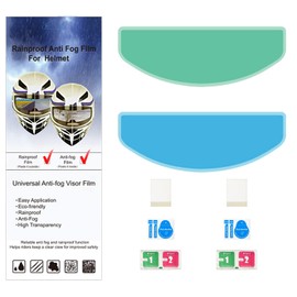 [Set of 2] Helmet [Anti-Fog Sheet + Waterproof Sheet] Anti-Fog Film, Rainproof Film, Waterproof Film, Anti-Fog Sheet, NOUKAJU, Motorcycle Helmet Shield, Pinlock Sheet, Anti-Fog, Splashproof, Water