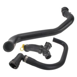 AUTOKAY Upper Radiator Hose Y-Connector, Lower Degaus Fits for Ford F150 5.0L 2011-2020