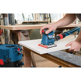 BOSCH GSS20-40 Orbital Finishing Sander 1/4-Sheet, 2 Amp, 12000 OPM with Dust Collector