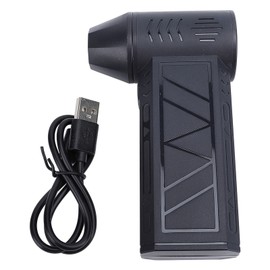 Electric Air Duster 130000RPM Adjustable Portable Handheld Turbine Jet Fan with LED Light for Keyboard Cleaning Snow Blowing