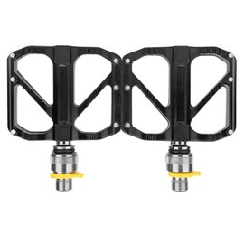 1 Pair Bike Pedals Aluminum Alloy Quick Release Bicycle Platform Pedals with Slip Resistant Nails for Mountain Road Bike