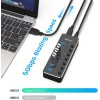 Elegant 7-Port USB 3.0 Hub - Fast Data Transfer with