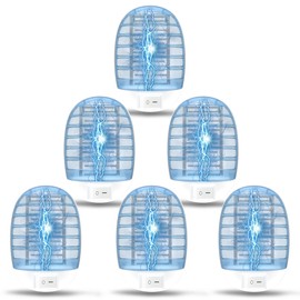 Indoor Bug Zappers, Fly Traps for Indoors, Insect Traps for Home Mosquito Killer for Kids & Pets, Home, Kitchen, Bedroom, Baby Room, Office (6 Packs)