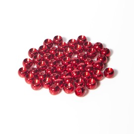 ANGLER DREAM 50 PCS Tungsten Beads Nymph Head Ball Fly Tying Beads Fly Tying Materials Six Colorful Colors 2.0MM-3.5MM