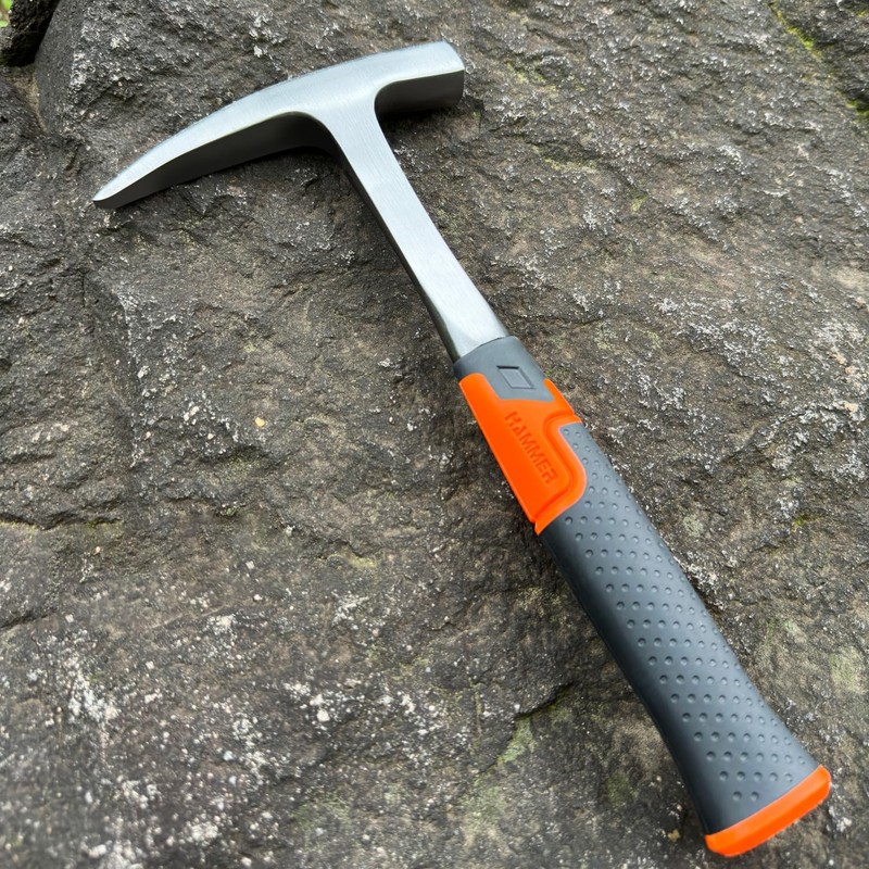 Rock Pick Hammer-31oz Geology Hammer with Ergonomic Handle – Stone