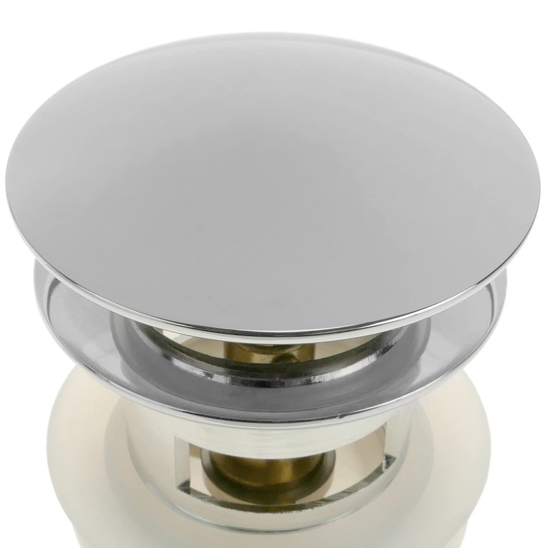 PrimeMatik - Universal Pop-Up Drain Fitting 9 cm for Washbasin