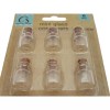 Crafter's Square Miniature Glass Cork Lid Bottles -6 Pack- .05